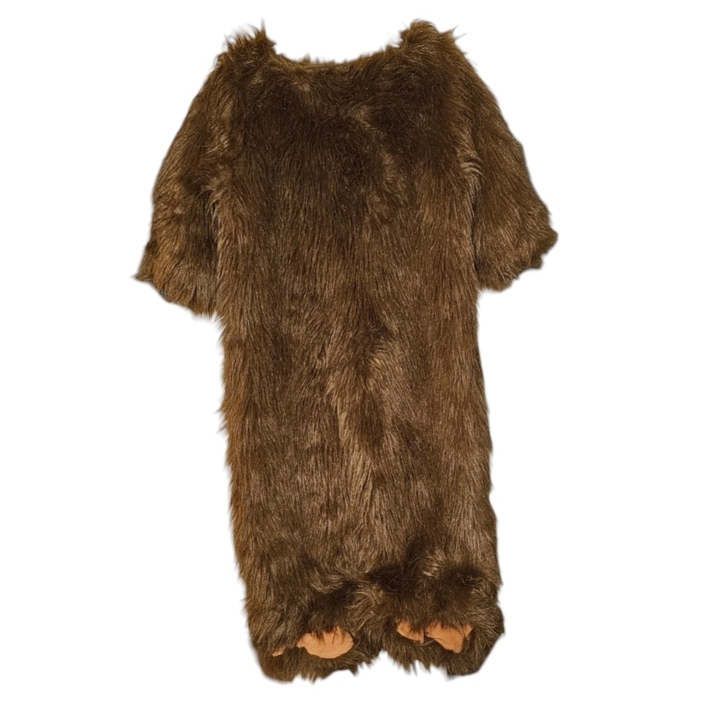 Furry Brown Bear Costume Kids Youth Size Large refer to measurements